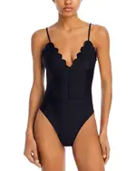 Ramy Brook Mikayla Scalloped One Piece Swimsuit
