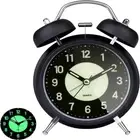 Twin Bell Alarm Clock Battery Operated Loud Mechanical Wind-Up Alarm Clock