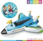 Intex Water Gun Plane Ride on Inflatable Pool Kids Float Raft Lounger Lounge Toy