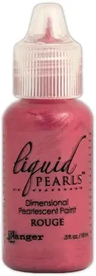 6 Pack Ranger Liquid Pearls Dimensional Pearlescent Paint .5oz-Rouge LPL-28222