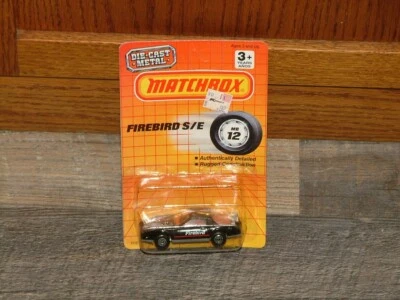 MATCHBOX SUPERFAST #12 BLACK PONTIAC FIREBIRD S/E NEW ON CARD