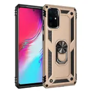 For Samsung Galaxy S20 Case, Armour Shockproof TPU/PC Cover with 360° Holder, Gold