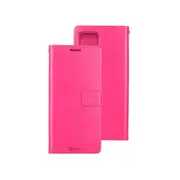 iPhone 15 Flip Diary Case Cover with Card Holder - Convertible to Media Stand, Magnetic Clasp Closure, Drop Tested, Soft and Strong PU Leather with Front Screen Cover - Hot Pink