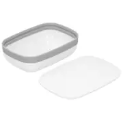 Soap Dish Box with Lid Portable Waterproof Soap Holder Container for Travel Vacation White