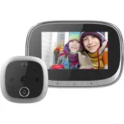 4.3 Security Door Viewer With 1.0Mp Camera Motion Detection Night Vision & Music - 145 Degree Wide Angle & Tf Card