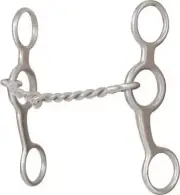 Bitlogic 5'' Shank Twisted Wire Snaffle Gag Performance Bit 5In Null