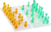 Chess Board Set Educational Chess Game Cognitive Skills 32Pcs Chess Pieces