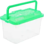 FUTUREORYY Mini Portable Handheld Aquarium Clear Plastic Fish Tank for Turtles and Small Pets Lightweight Storage Box Easy to and Maintain for Transporting Fish and Hamsters