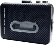 LAPOOH Cassette Player Cassette to MP3 Converter Portable Tape Player Captures MP3 Audio Music via USB Computers Cassette to MP3 via Card Convert Walkman Tape Cassettes to MP3 Built-in Microphone &