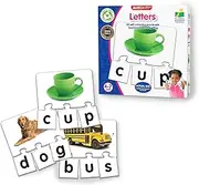 The Learning Journey Match It! Letters - 20-Piece Self-Correcting Spelling Puzzle for Kids | Early Reading & Phonics Learning Game | 3-Letter Words | Educational Toy for Ages 4+