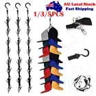 1/3/5PCS Wardrobe Storage Hanger Hanging Closet Organizer Cap Shelf Hats Holder