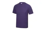 AWDis Just Cool Mens Performance Plain T-Shirt (Purple) - UTRW683