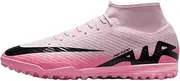 [Nike] Mercurial Superfly 9 Academy Turf High-Top Soccer Shoes (DJ5629-601, Pink Foam/Black)