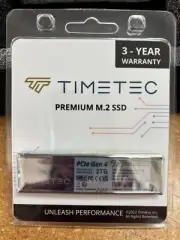 Timetec 2TB SSD NVMe PCIe Gen4x4 M.2 2280 3D NAND Speed Up to 5,000/3000