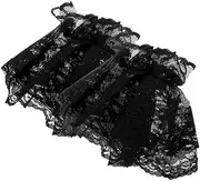 [LIFKOME] Lace Sleeves Decor Bracelet Cuff for Wedding Bridal Lace for Wrist Lace Fingerless Gloves Elastic Wrist Wrist for Women Lace Wrist Sleeves for Women White