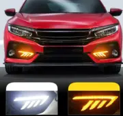 2X Day Running Light Led Fog Light Turn Signal For Honda Civic Hatchback 17-2021 (for: Honda Civic)