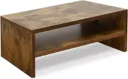 Wooden Monitor Stand Riser-2 Tier Laptop Stand for Desk Monitor Riser Brown