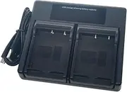 USB Dual Battery Charger for Fujifilm NP-W126S NP-W126 BC-W126 FinePix X-A5 X-A7 X-T2 X-T3 X-E3 XT20 X100F XT100 X-Pro3 Pro2 Pro1 Camera