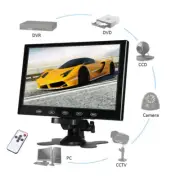 7" HD LCD Screen CCTV Monitor AV RCA VGA HDMI w/Speak for DSLR Raspberry Pi