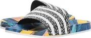 [adidas] Originals Women's Adilette Slide Sandal, Supplier Color/White/Core Black, 8, Supplier Color/White/Core Black, 8