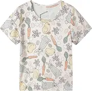 [LittleSpring] Kids Short Sleeve Tshirt Crewneck Print Summer Tops