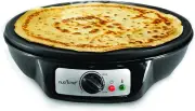 Electric Griddle & Crepe Maker Nonstick 12 Inch Hot Plate Cooktop Temperature Co