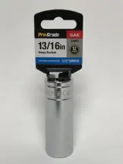 Pro-Grade 14306 1/2 Drive x 13/16 in. 12 Point Deep Socket SAE