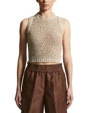 Peserico Tricot Knitted Crop Top