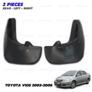 For Toyota Vios Sedan 4 Door 2003 - 06 Pair LR Rear Mud Flap Splash Guard