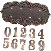 WHAMVOX 1 Set Retro House Sign Door Decorations Hanging Home Decor Outdoor Door Numbers House Number Sign Plaques Welcome Sign Decorative House Address Sign Plaque K Please Acrylic Plastic