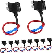 MUCKLILY 10pcs Car Fuse : Copper Wire Micro Fuse for Multiple Car Models Ensures Stable Power Supply Easy Installation