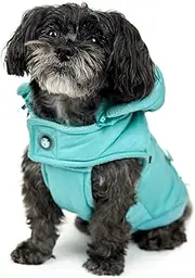 Huskimo Dog Coat Mt Buller Periwinkle, Purple 22cm – Dog Coat with Removable Hood, Waterproof Dog Jacket with Subzero Fleece Lining, Adjustable Fit, Pocket, Lead Hole, Machine Washable