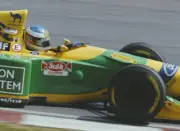 Michael Schumacher Germany Camel Benetton B193 Ford HB V8 duri- 1993 Old Photo 1
