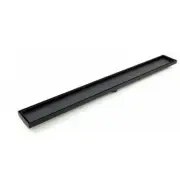 Matte Black Tile Insert Floor Drain Linear Shower Grate DIY 650x70x20mm
