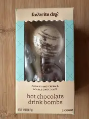 Target Favorite Day Hot Chocolate Drink Bombs 3.2 Oz. Cookies & Cream & Double