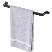 Towel Bar for Bathroom Towel Rack Wall Mounted: 16'' Black One-Piece Bathroom