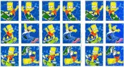 THE Simpsons Scrapbook Stickers 3 Sheets Hallmark Bart Homer Skateboard