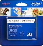 Brother TZE-231S Tape for Labelling Black On White