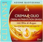 Clinians Crema&Olio Non-Greasy Nourishing Cream with Argan Oil 50ml