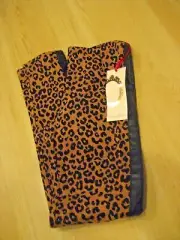 $28 NEW Girls M 10/12 RUBY & BLOOM Brown LEOPARD LEATHER Pants LEGGINGS