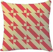 Cushion Covers Cushion Covers 40cm x 40cm Beige Red Cushion Covers Invisible Zipper Sofa Cushions Outdoor Cushions Garden Cushions Decorative Pillows Square Pillow Case(Beige Red,(45x45cm))