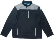 Vola Sportswear Quantum 1/4 Zip Fleece Pullover Top Shirt Sweater Blk Jersey V5