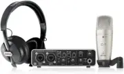 BEHRINGER Recording Bundle Set U-PHORIA STUDIO PRO New in Box