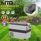 KITO 35L Portable Fridge Freezer With Cover Cooler Camping Car Boat Home Caravan