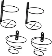 Elegant Metal Wine Wall Rack 4pcs Set for Wine Bottle Display for Home Event Decor