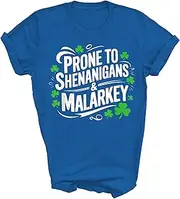 [Generic] Prone to Shenanigans and Malarkey St Patricks Day Unisex Shirt Gift Women Men