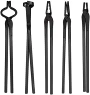 Universal Knife Making Bolt Tongs Blacksmith Bladesmith Tool Set for Anvil Forge