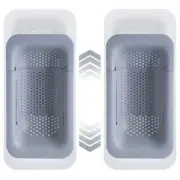 Collapsible Sink Colanders and Strainers Basket Over the Sink Colander Collap...