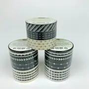 STAMPIN UP Lot of 3 WASHI TAPE - (2) Pick A Pattern & (1) Stacked with Love