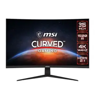 【MSI 微星】G321CU 32型 VA 4K 144Hz曲面電競螢幕(1500R/FreeSync/HDMI2.1/Type-C/HDR)